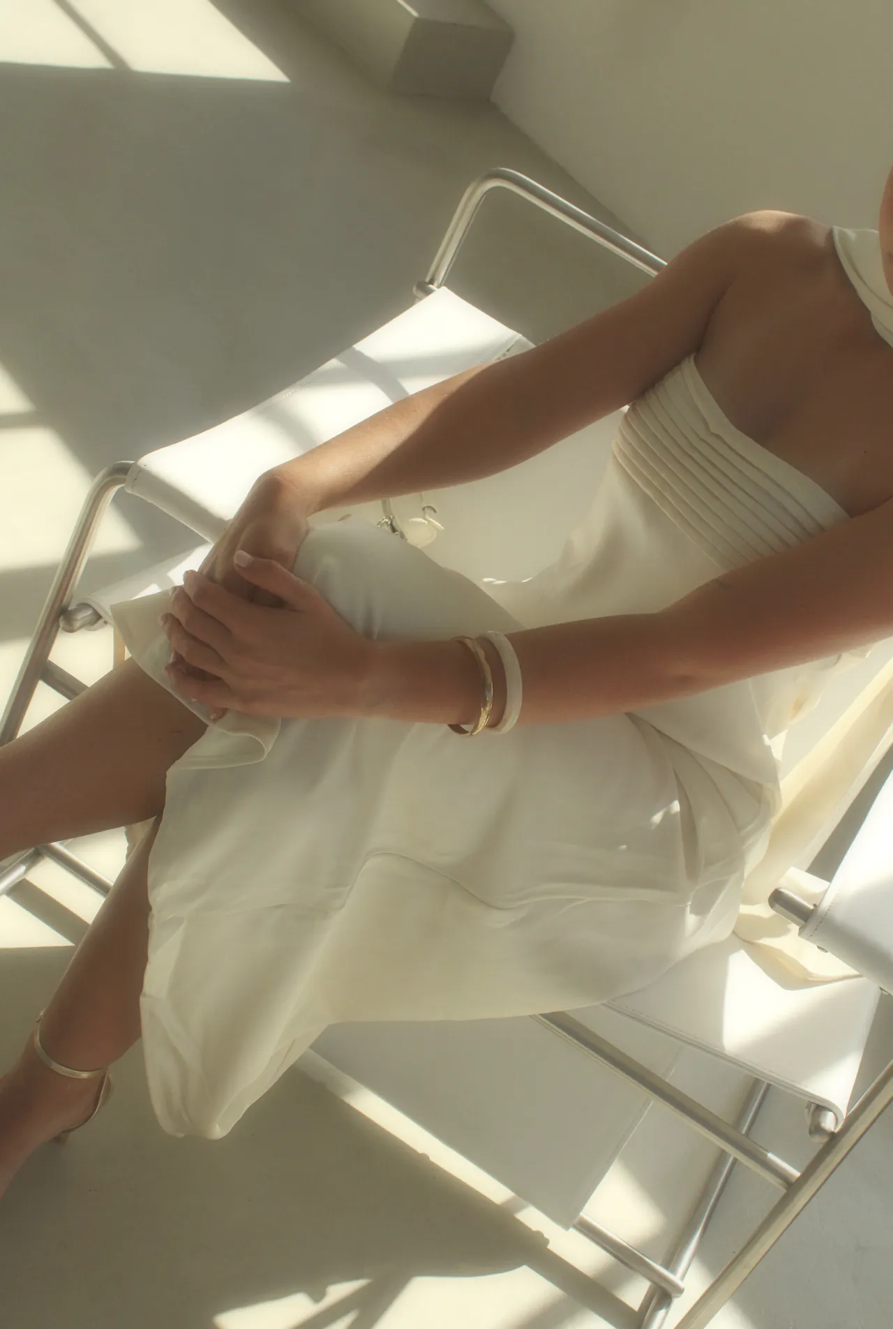 Bride getting ready before her wedding.